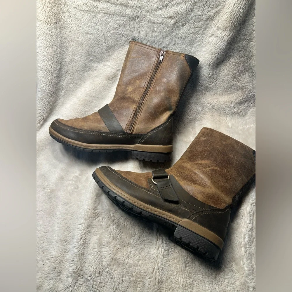 Merrell Emery Buckle winter boots in brown leather Size 9.5 - Picture 5 of 7